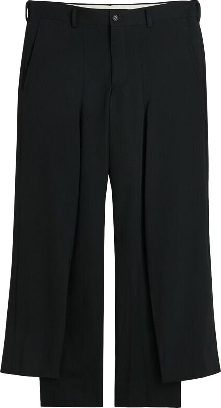 Comme des Garçons Homme Plus Double Leg Trousers 'Black'