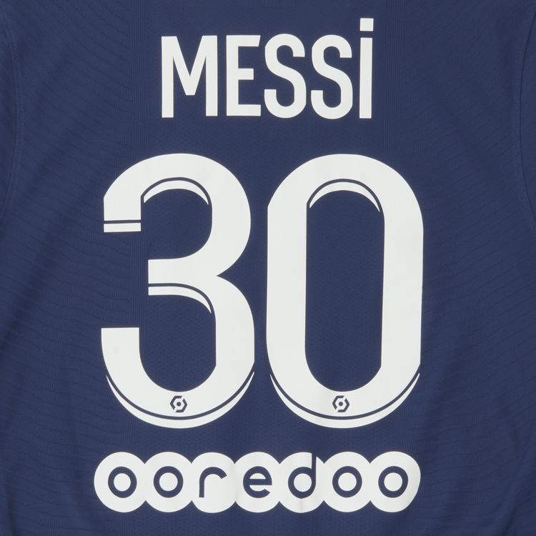 Pre Owned Paris Saint Germain Messi 30 Home Match Jersey Navy