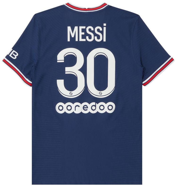 Pre Owned Paris Saint Germain Messi 30 Home Match Jersey Navy