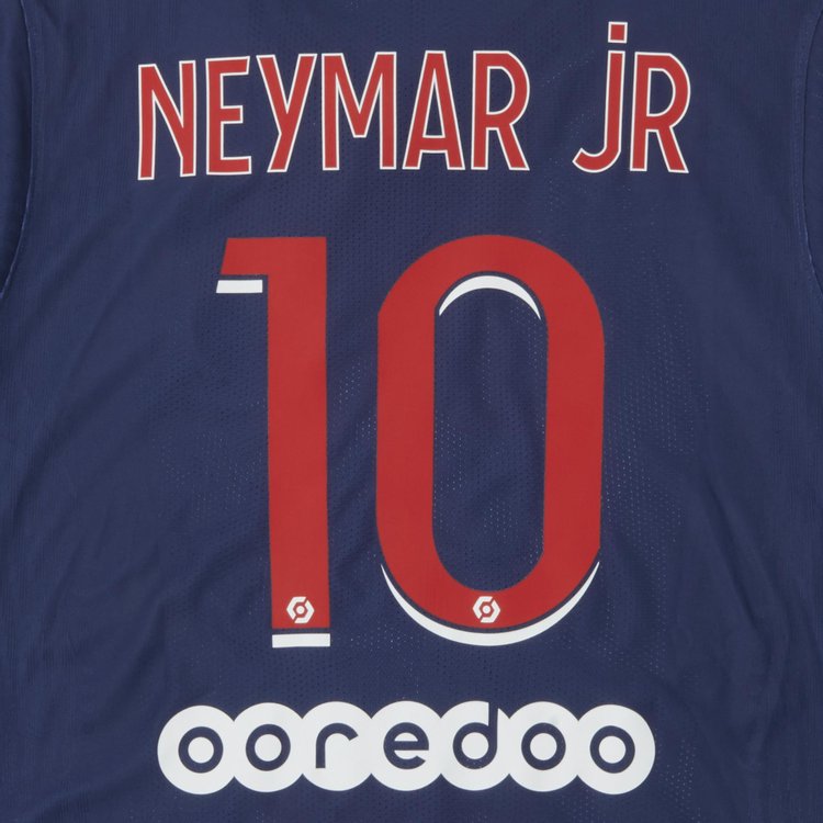 Pre Owned Paris Saint Germain Neymar Jr 10 Home Match Jersey NavyRed