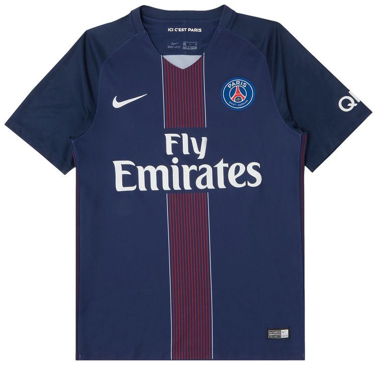 Pre Owned Paris Saint Germain Home Stadium Jersey NavyBurgundy