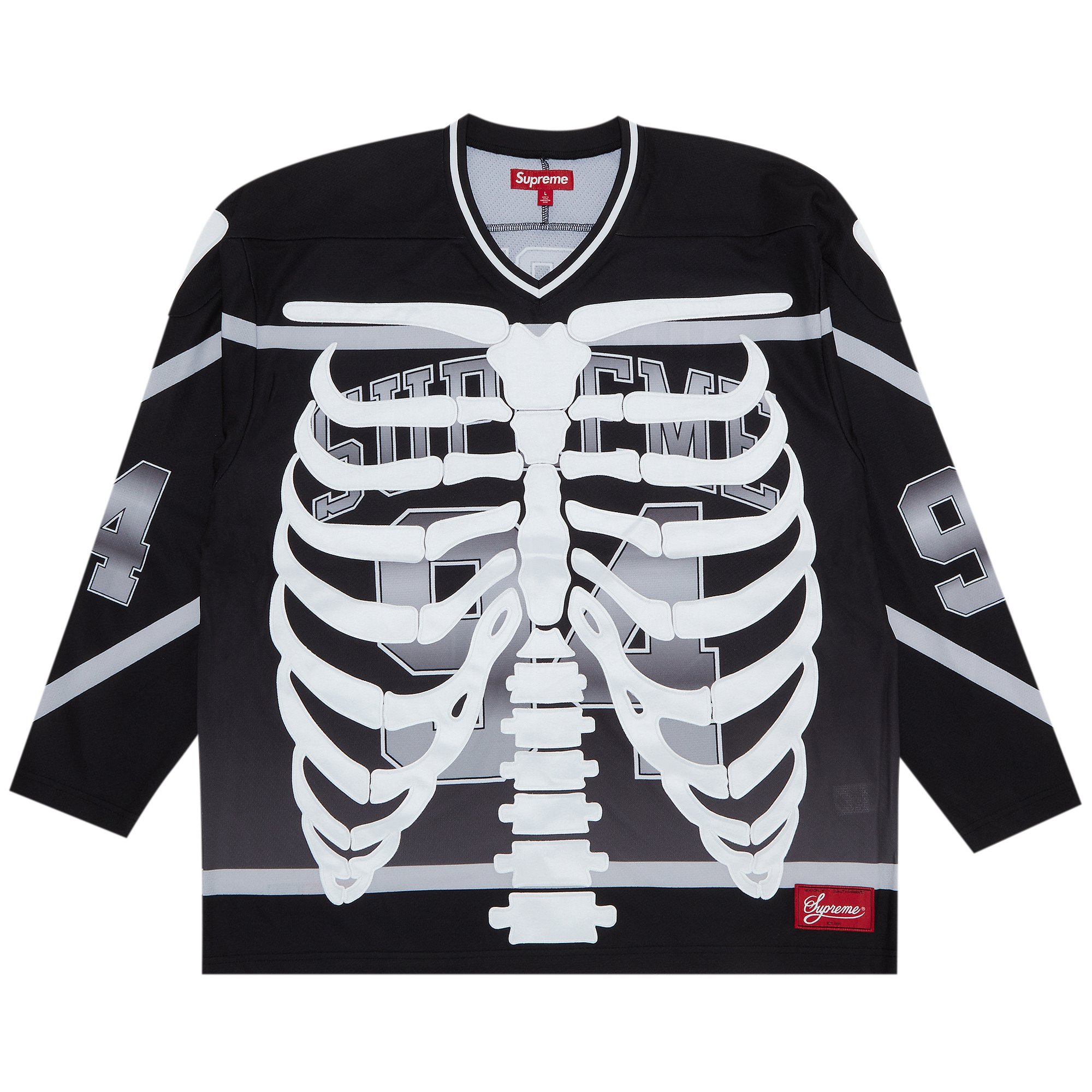 Supreme Bones Hockey Jersey 'Black'