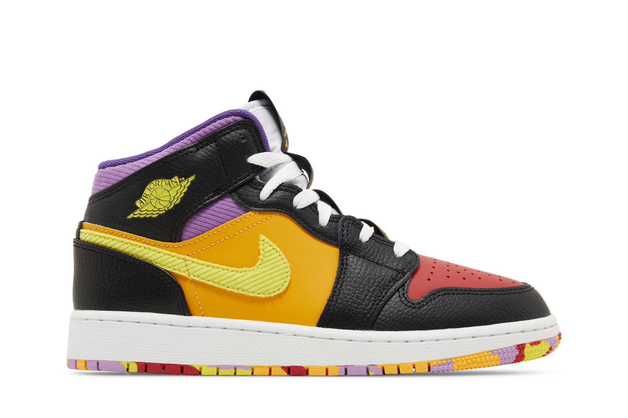 Size 3.5 Air Jordan 1 Mid SS GS 'Championships'