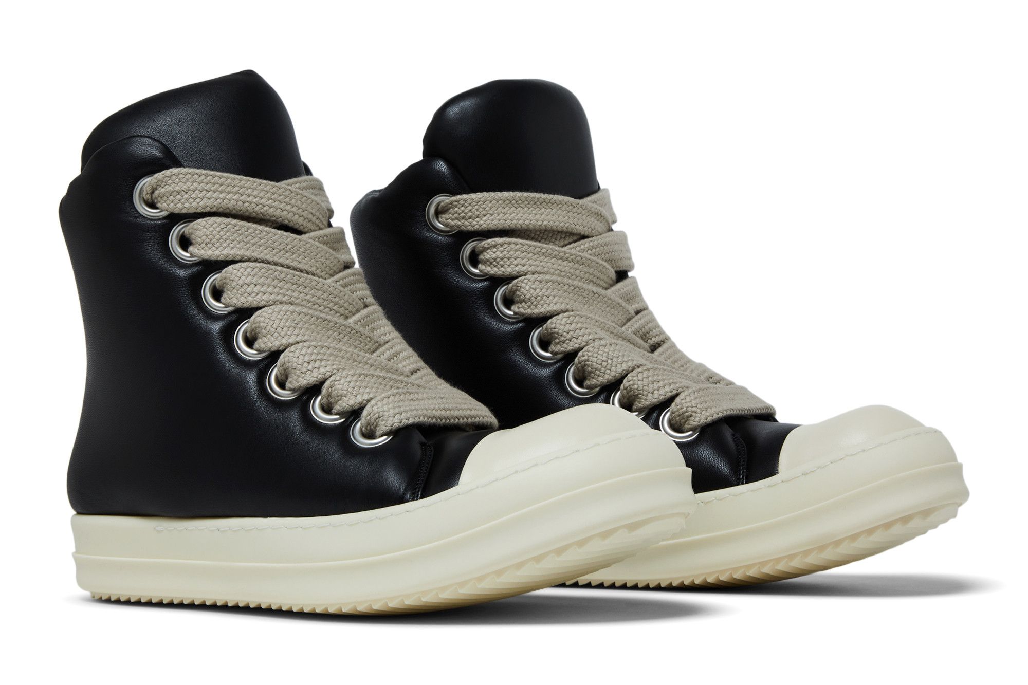 見事な創造力 Padded Lace Jumbo Luxor Owens Rick Buy Sneaker Milk 'Black 靴