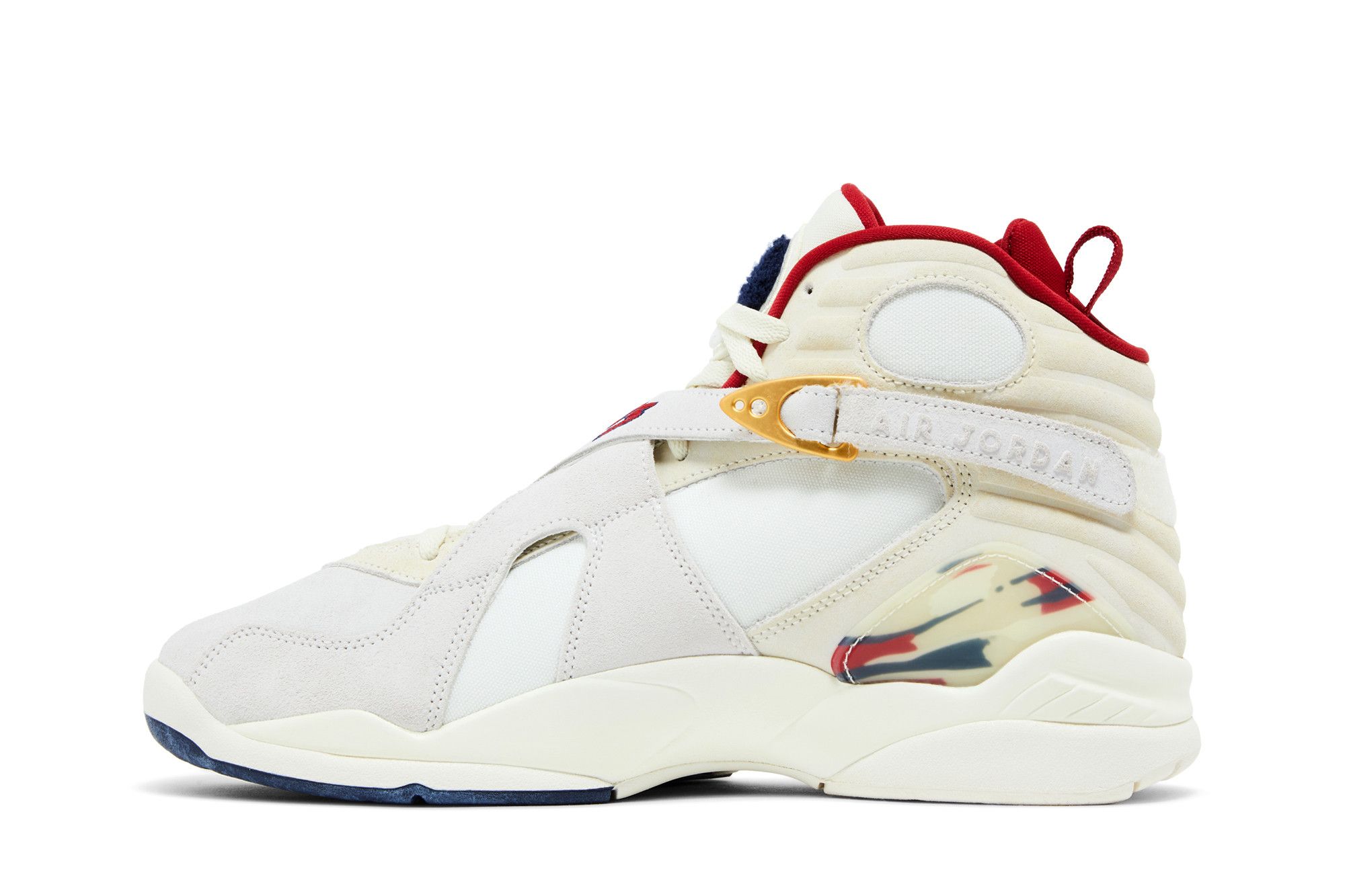 Jordan retro 8 gold and white deals
