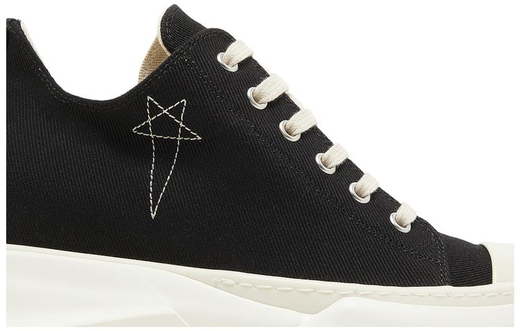 Rick Owens Wmns EDFU DRKSHDW Pentagram Embroidery Abstract Low Black Milk