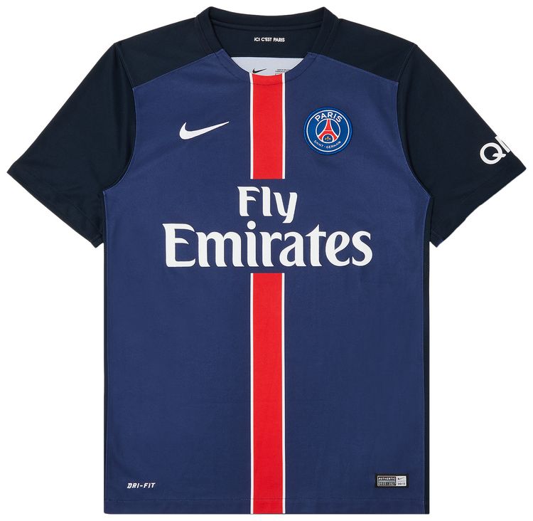 Pre Owned Paris Saint Germain Home Stadium Jersey NavyBlueRed