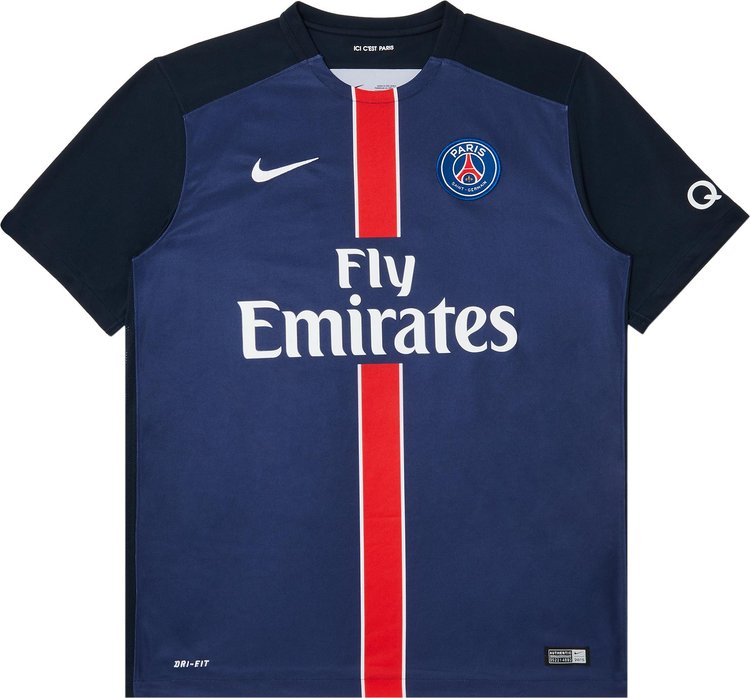 Pre Owned Paris Saint Germain Verratti 24 Home Stadium Jersey NavyBlueRed