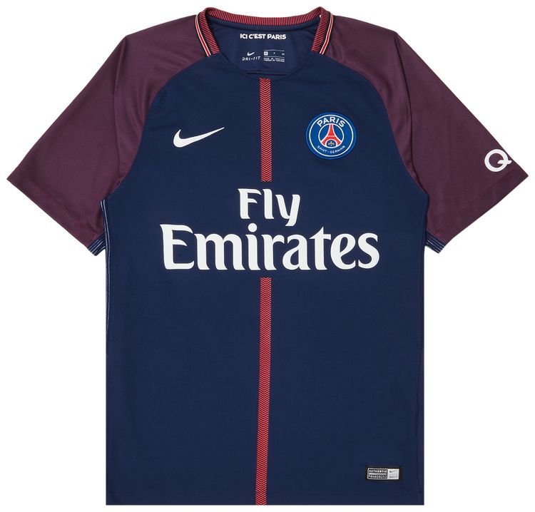 Pre Owned Paris Saint Germain Mbappe 29 Home Stadium Jersey NavyBurgundy