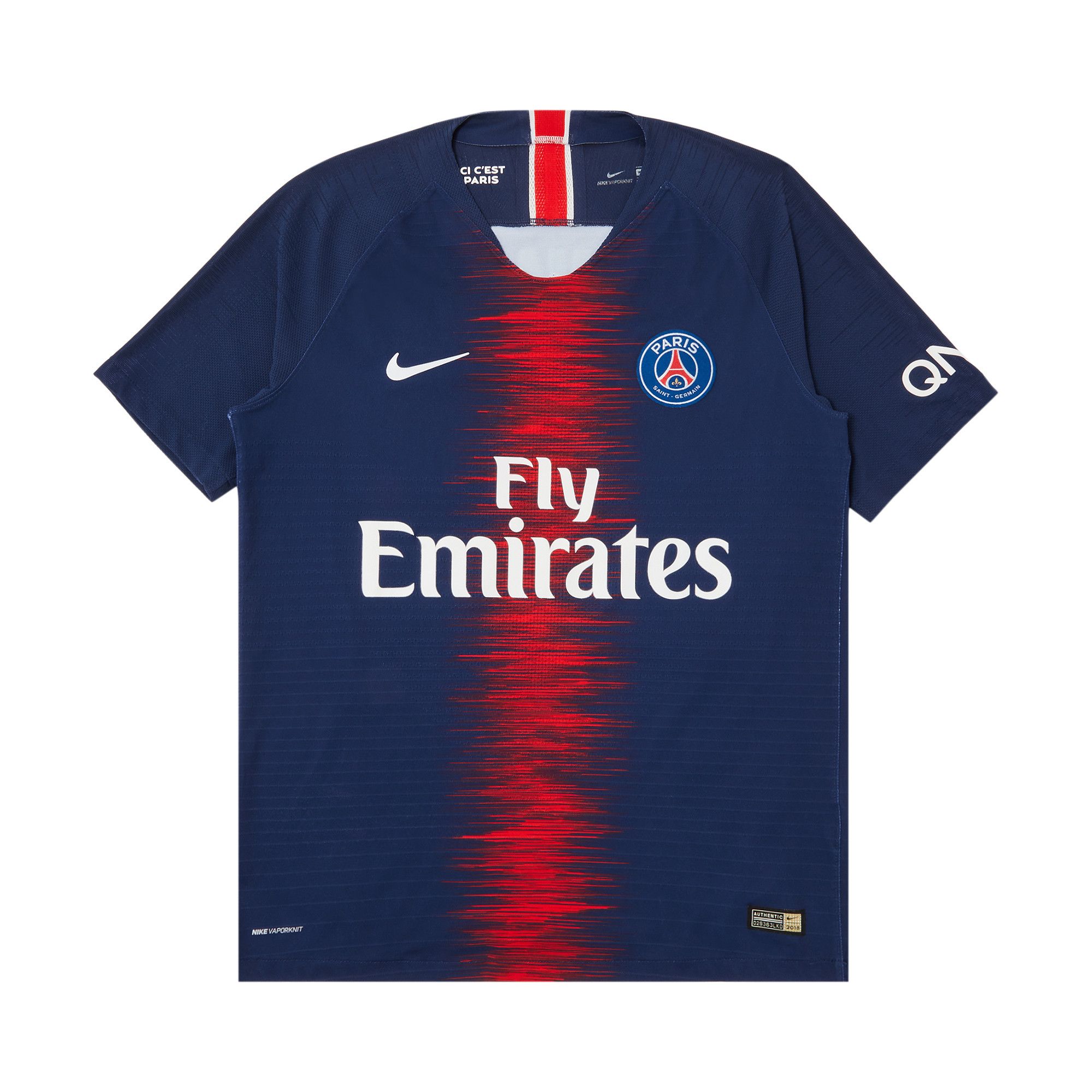 Buy Pre Owned Paris Saint Germain Cavani 9 Home Match Jersey Blue Red 4692 1FW180109C9HMJ BLUE GOAT UK