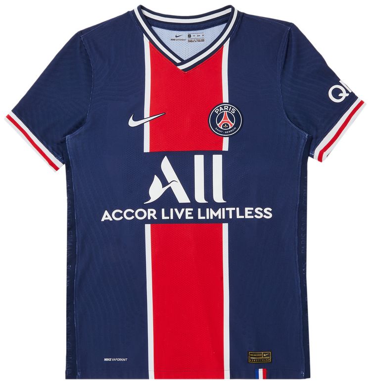 Pre Owned Paris Saint Germain Kimpembe 3 Home Match Jersey NavyRed