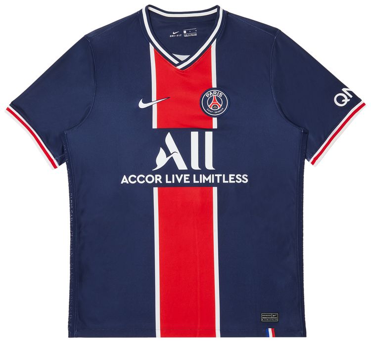 Pre Owned Paris Saint Germain Mbappe 7 Home Stadium Jersey NavyRed