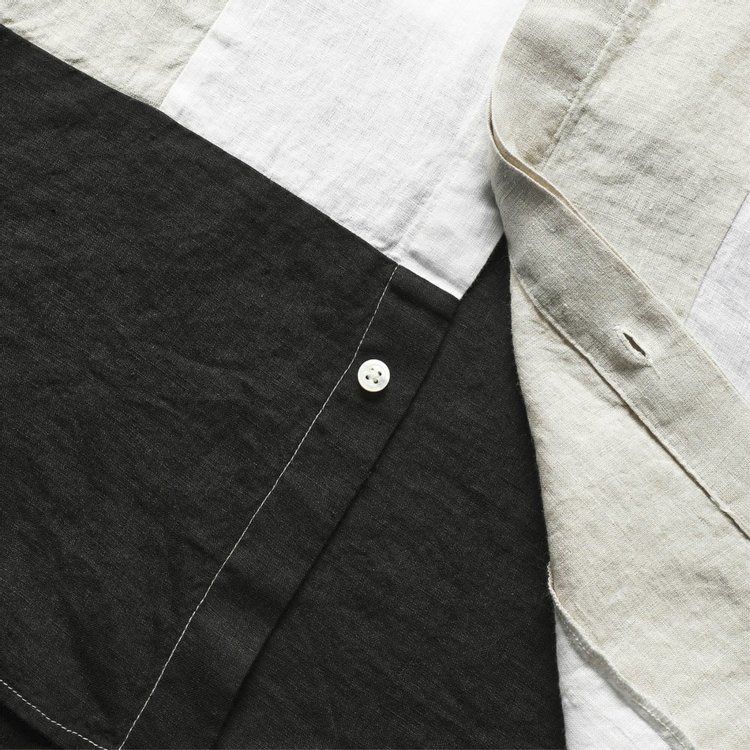 Engineered Garments Combo Short Collar Shirt White