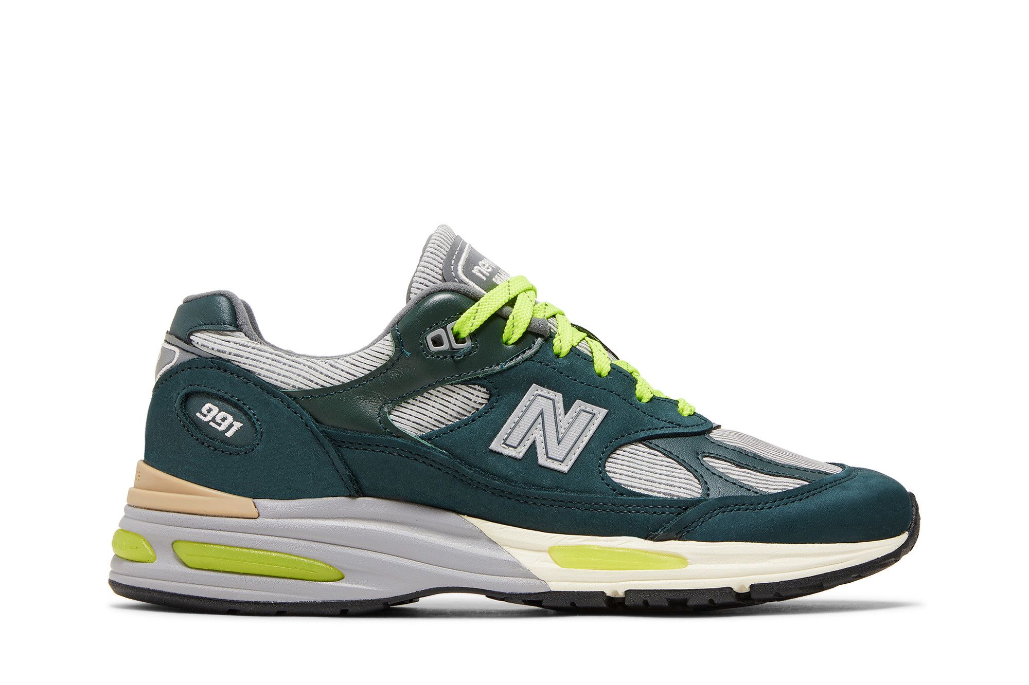 スニーカー New Balance 991v2 MiUK Patta Sea Moss U991PB2 New Balance x Patta Made in England 991v2 'Sea Moss' U991PB2