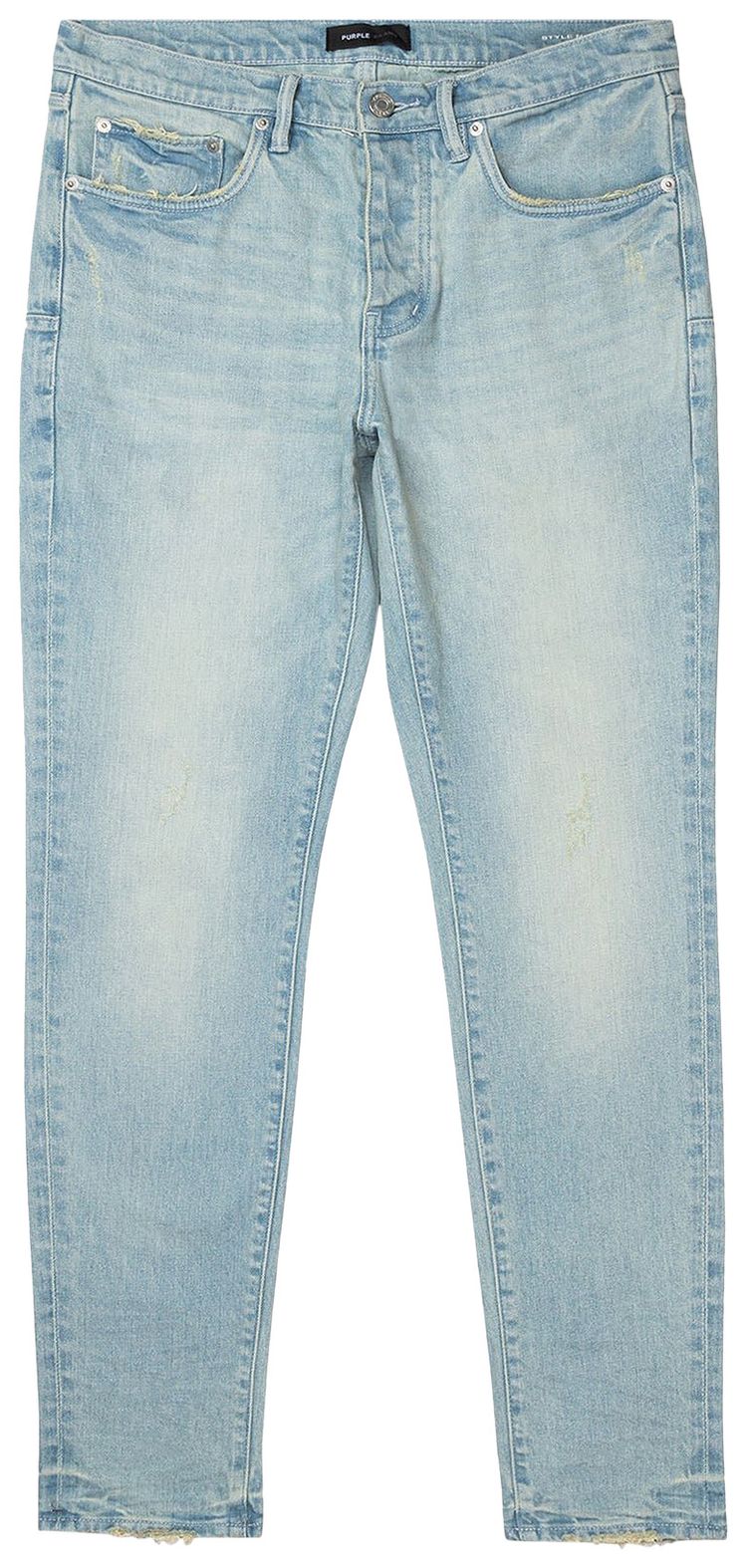 PURPLE BRAND 80s Low Rise Skinny Jeans Light Indigo