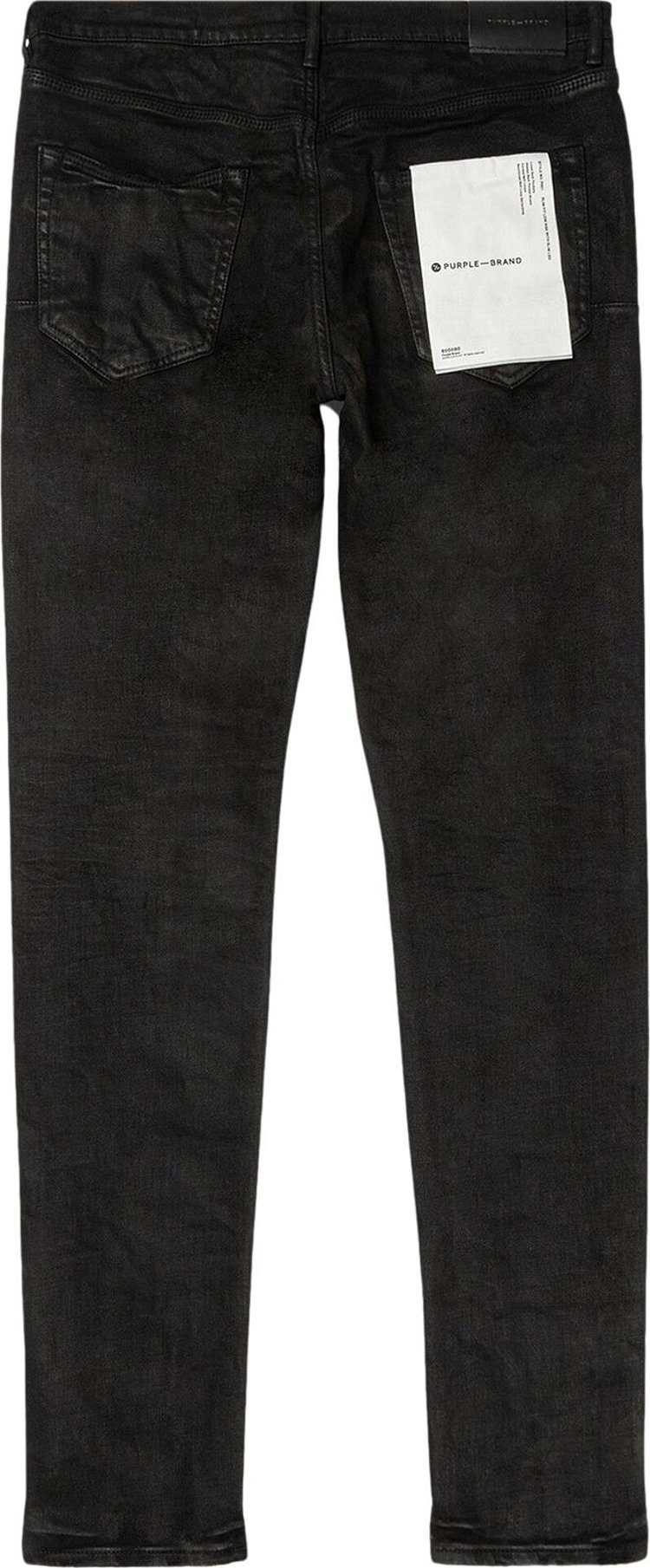 PURPLE BRAND Low Rise Skinny Jeans Black