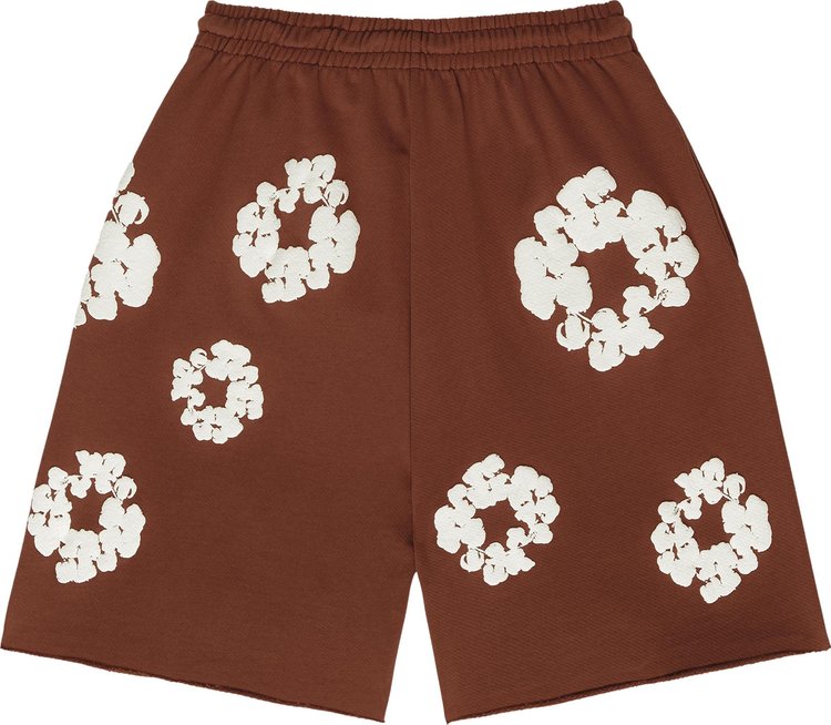 Denim Tears The Cotton Wreath Shorts Brown