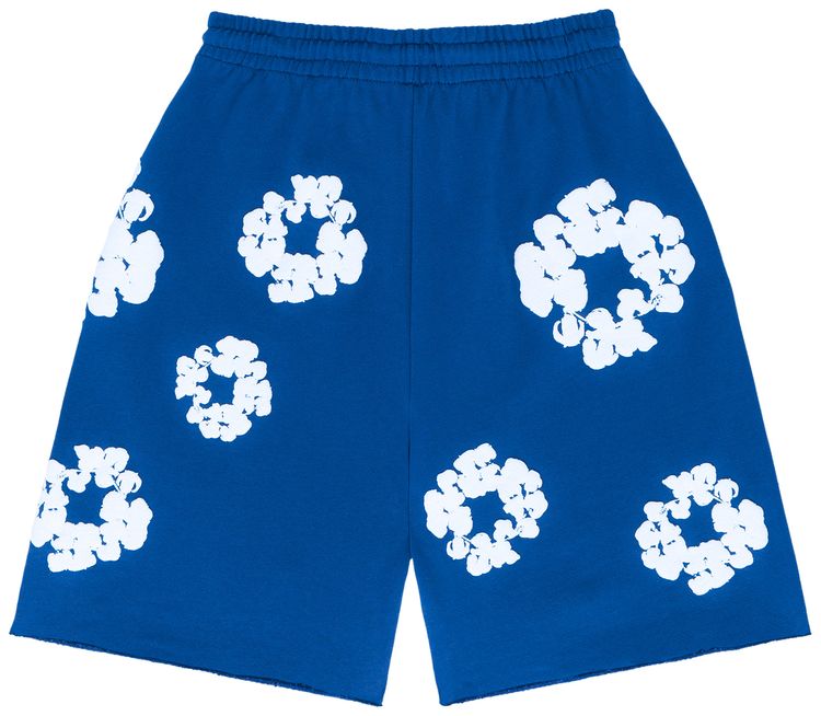 Denim Tears The Cotton Wreath Shorts Royal Blue