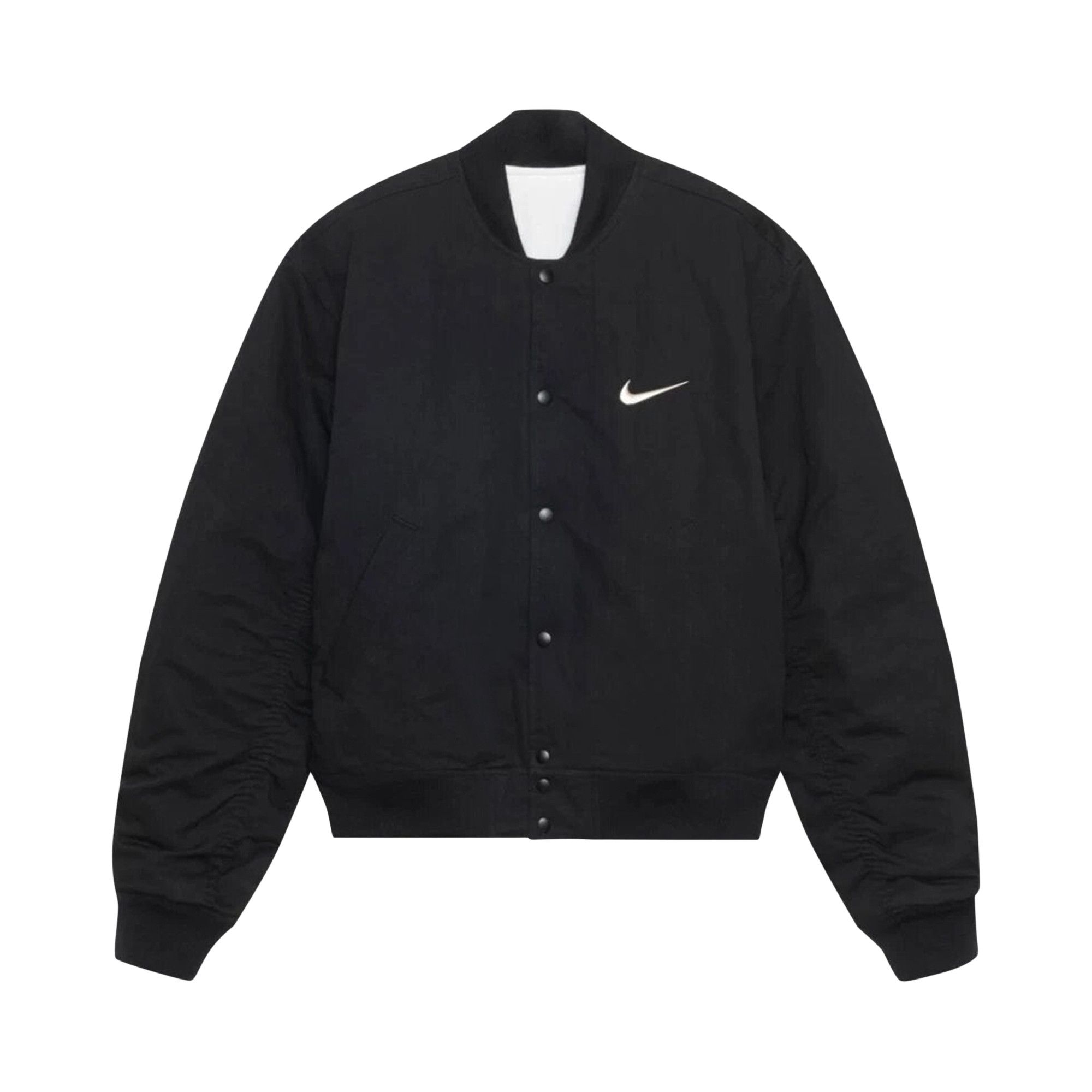 Black nike varsity jacket outlet