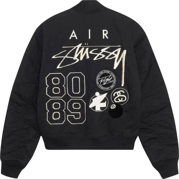 Stussy x Nike Reversible Varsity Jacket BlackSail