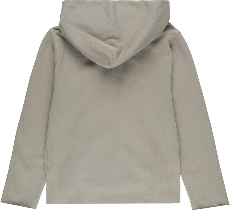 Les Tien Raw Zip Hoodie Citron Sage