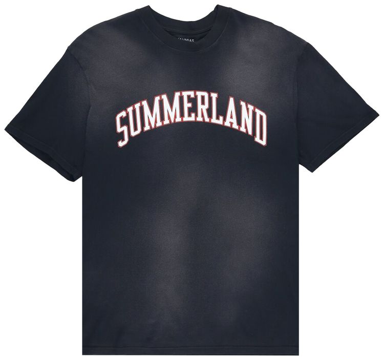 Nahmias Summerland Collegiate T Shirt Faded Black