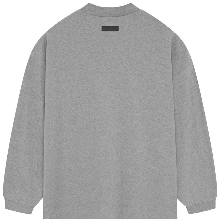 Fear of God Essentials Long Sleeve Tee Dark Heather Oatmeal