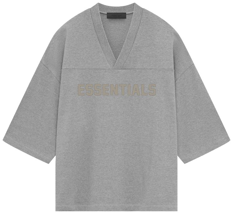 Fear of God Essentials Football Tee Dark Heather Oatmeal