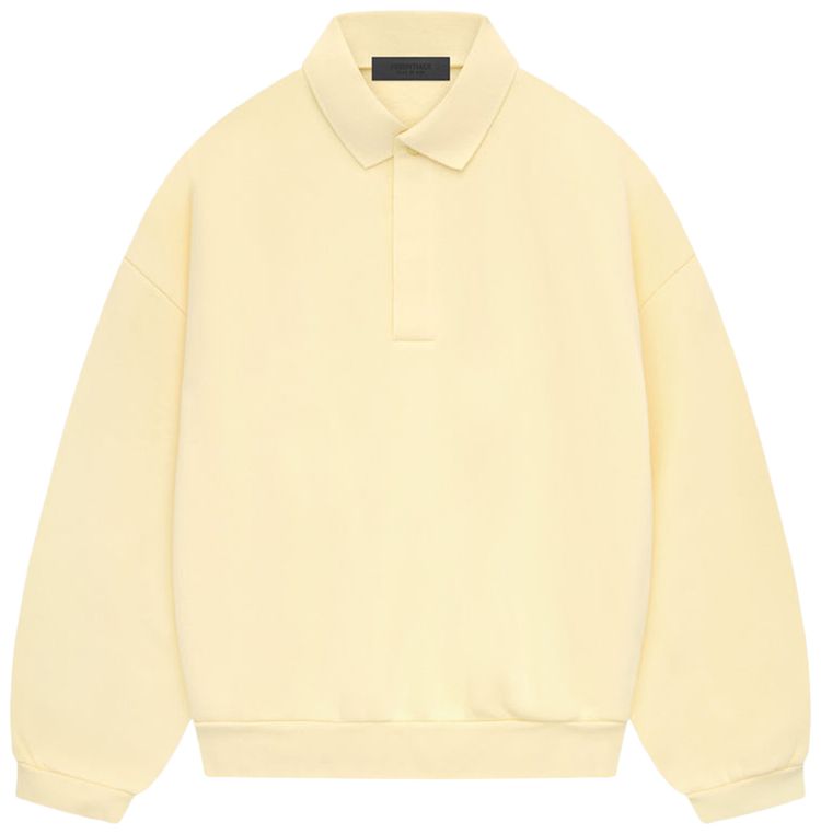Fear of God Essentials Long Sleeve Polo Garden Yellow