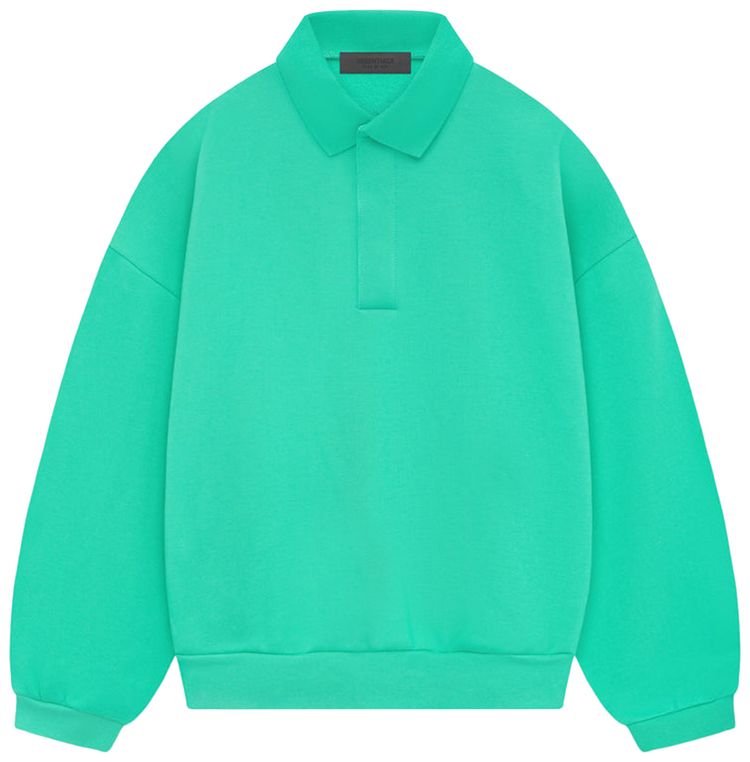 Fear of God Essentials Long Sleeve Polo Mint Leaf