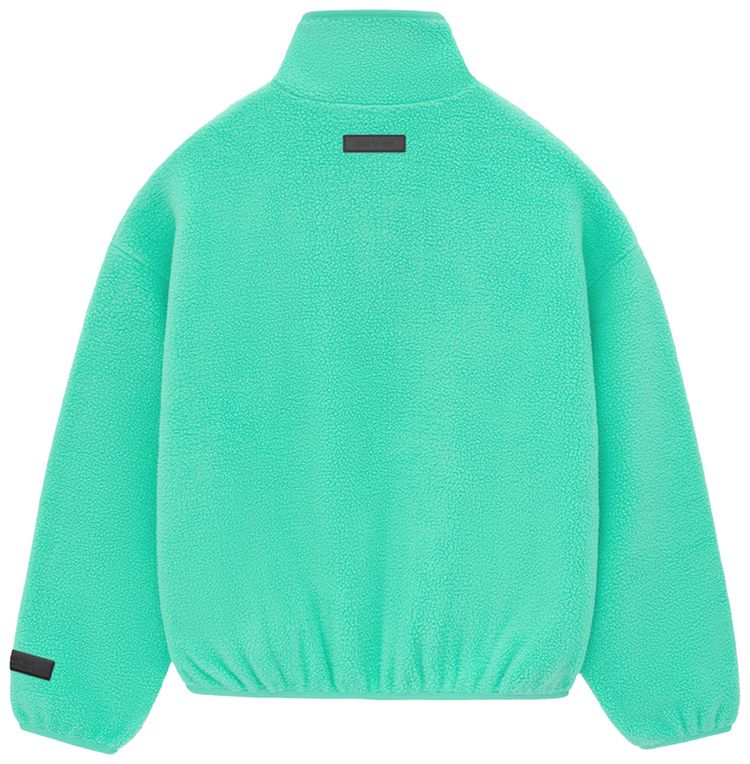 Fear of God Essentials Nylon Half Zip Mockneck Mint Leaf