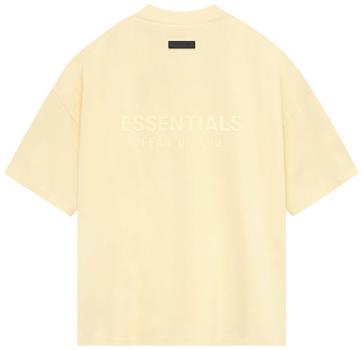 Fear of God Essentials V Neck T Shirt Garden Yellow