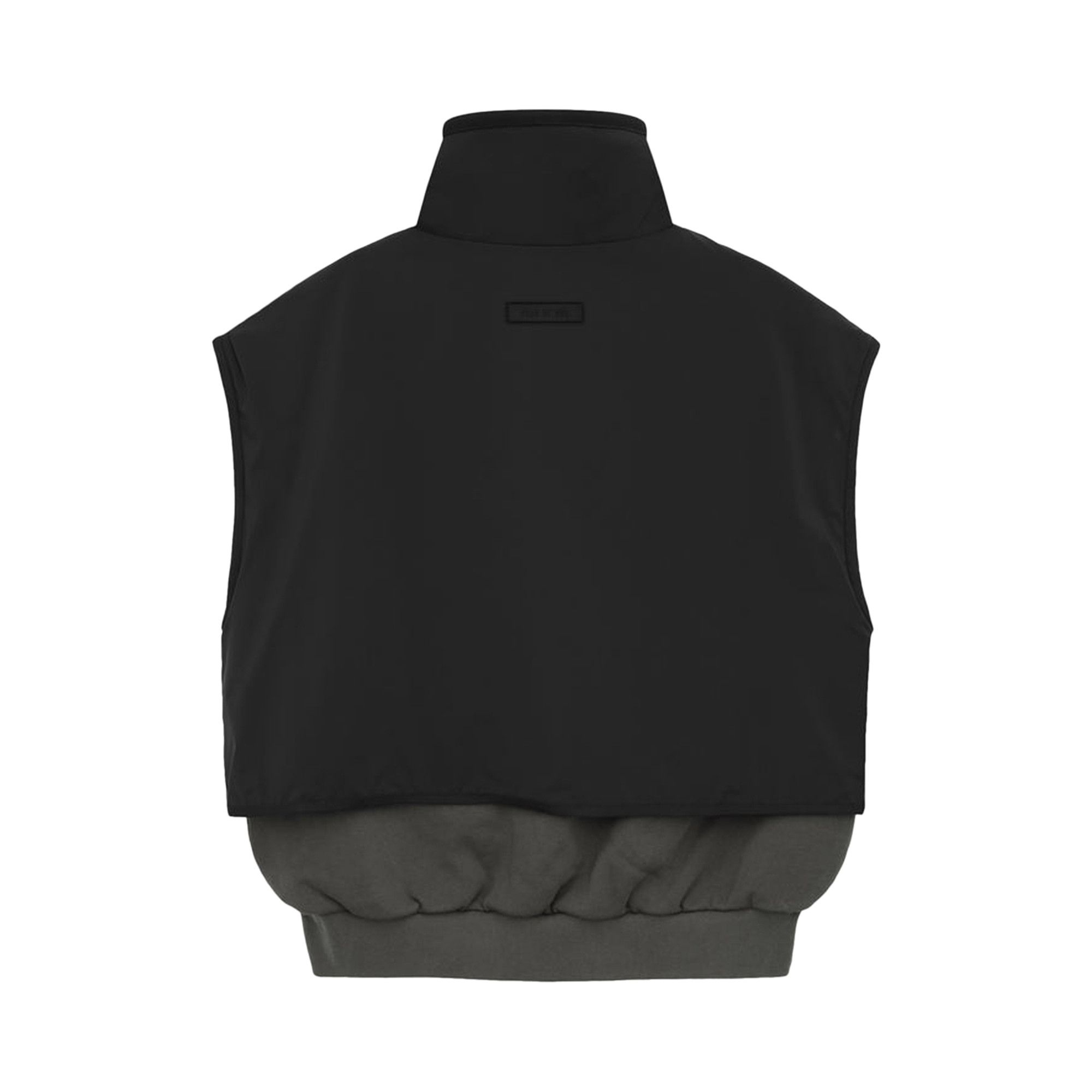 Buy Fear of God Essentials Nylon Fleece Mockneck Vest 'Ink