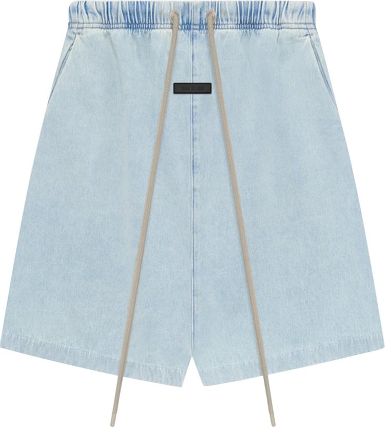 Fear of God Essentials Relaxed Short Light Washed Denim