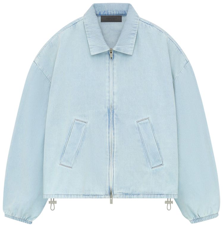 Fear of God Essentials Shell Bomber Light Washed Denim