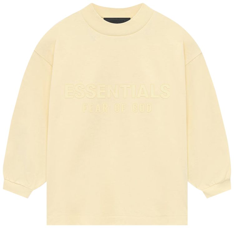 Fear of God Essentials Kids Long Sleeve Tee Garden Yellow