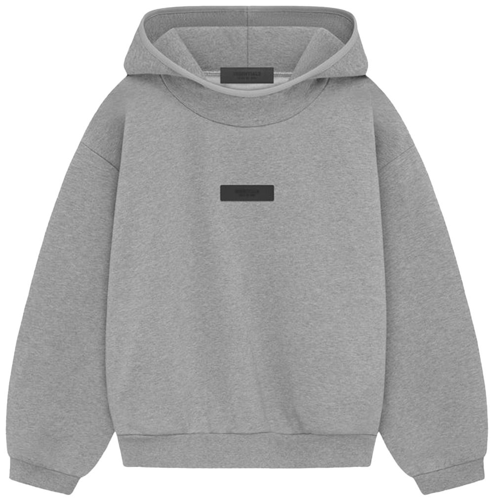 Buy Fear of God Essentials Kids Hoodie 'Dark Heather Oatmeal