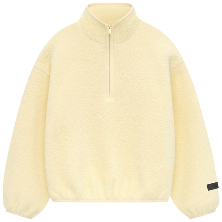 Fear of God Essentials Kids Polar Fleece Half Zip Mockneck Garden Yellow