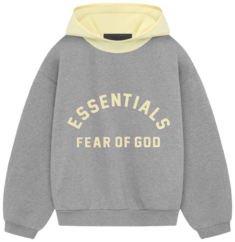 Buy Fear of God Essentials Kids Nylon Fleece Hoodie 'Dark Heather ...
