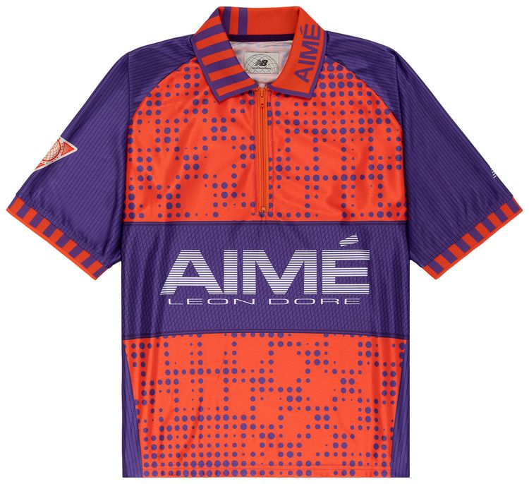 Aime Leon Dore x New Balance Sport Zip Polo PurpleOrange