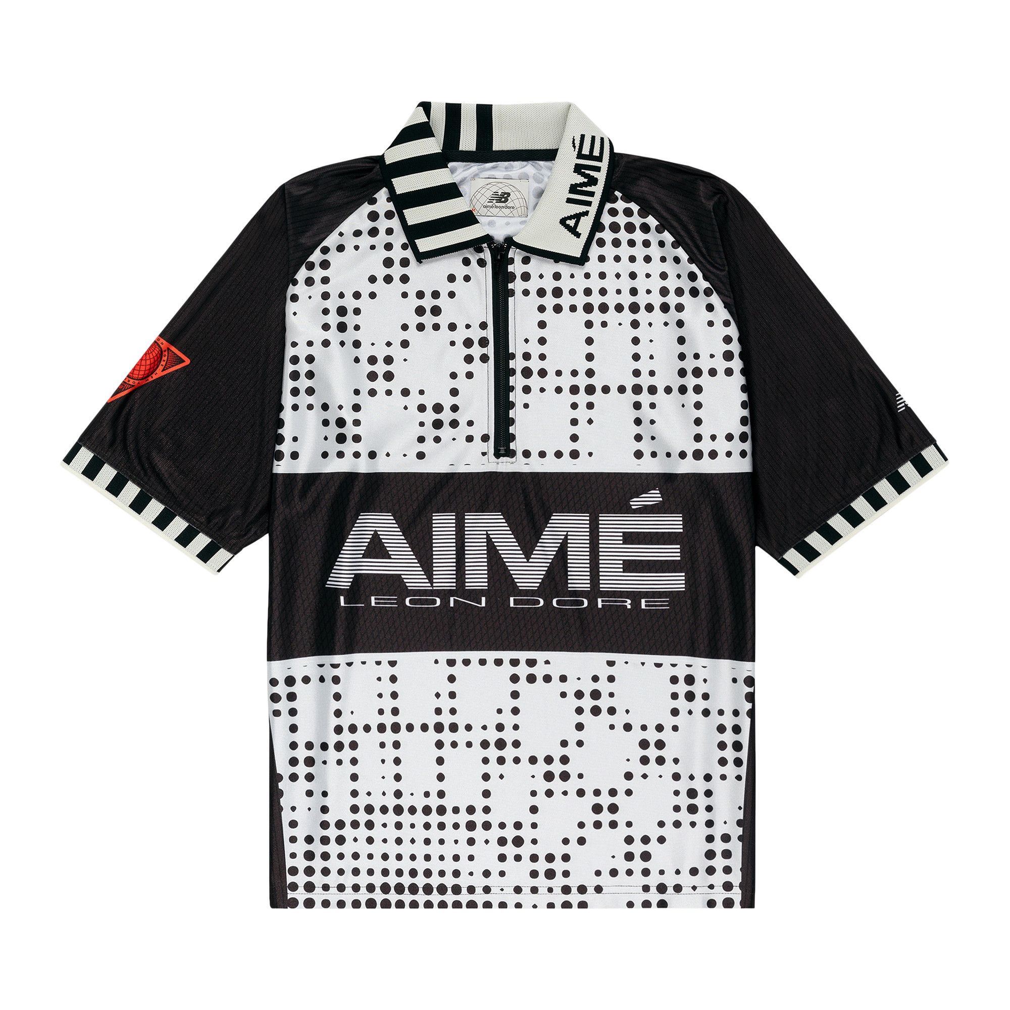 Buy Aimé Leon Dore x New Balance Sport Zip Polo 'Black/White