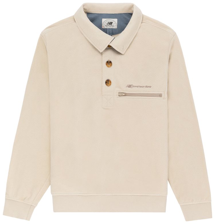 Aime Leon Dore x New Balance Fleece Popover Oatmeal