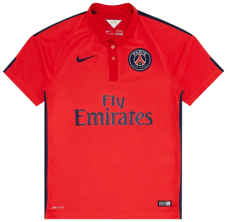 Pre Owned Paris Saint Germain Third Stadium Jersey Red