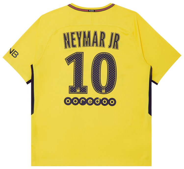 Pre Owned Paris Saint Germain Neymar Jr 10 Away Stadium Jersey Yellow