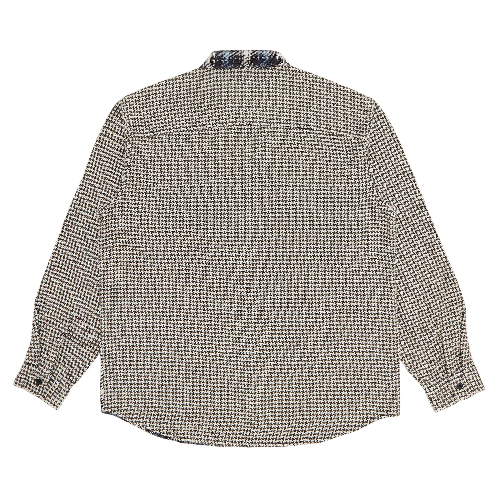 Buy Supreme Houndstooth Plaid Flannel Shirt 'Navy' - FW23S48
