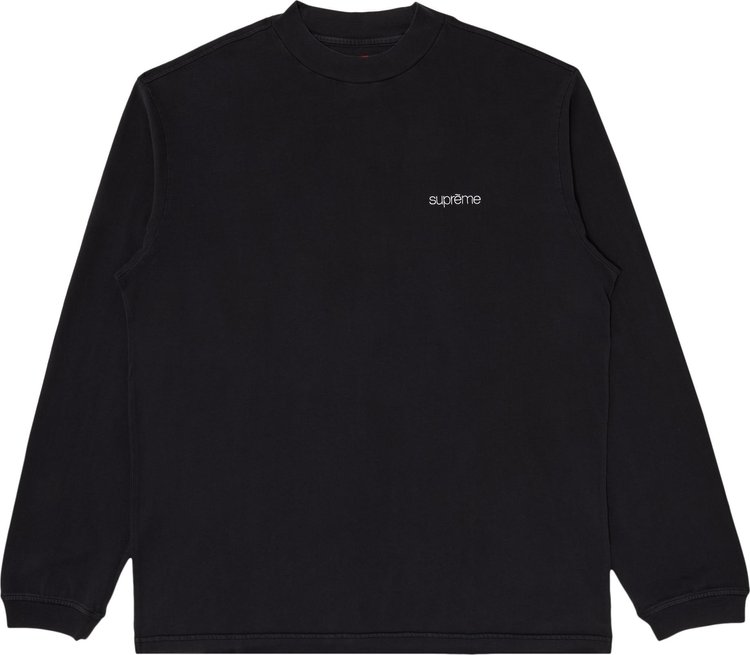 Buy Supreme Mock Neck Long-Sleeve Top 'Black' - FW23KN63 BLACK | GOAT