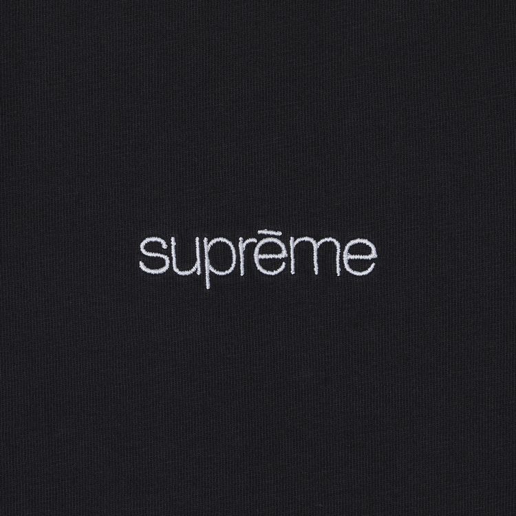 Supreme Mock Neck Long Sleeve Top Black