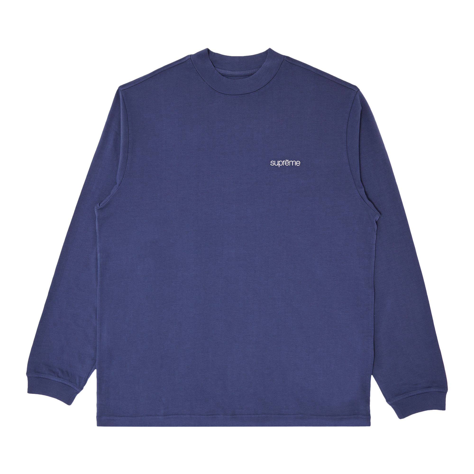 Buy Supreme Mock Neck Long-Sleeve Top 'Navy' - FW23KN63 NAVY Buy Supreme Mock Neck Long-Sleeve Top 'Navy' - FW23KN63 NAVY