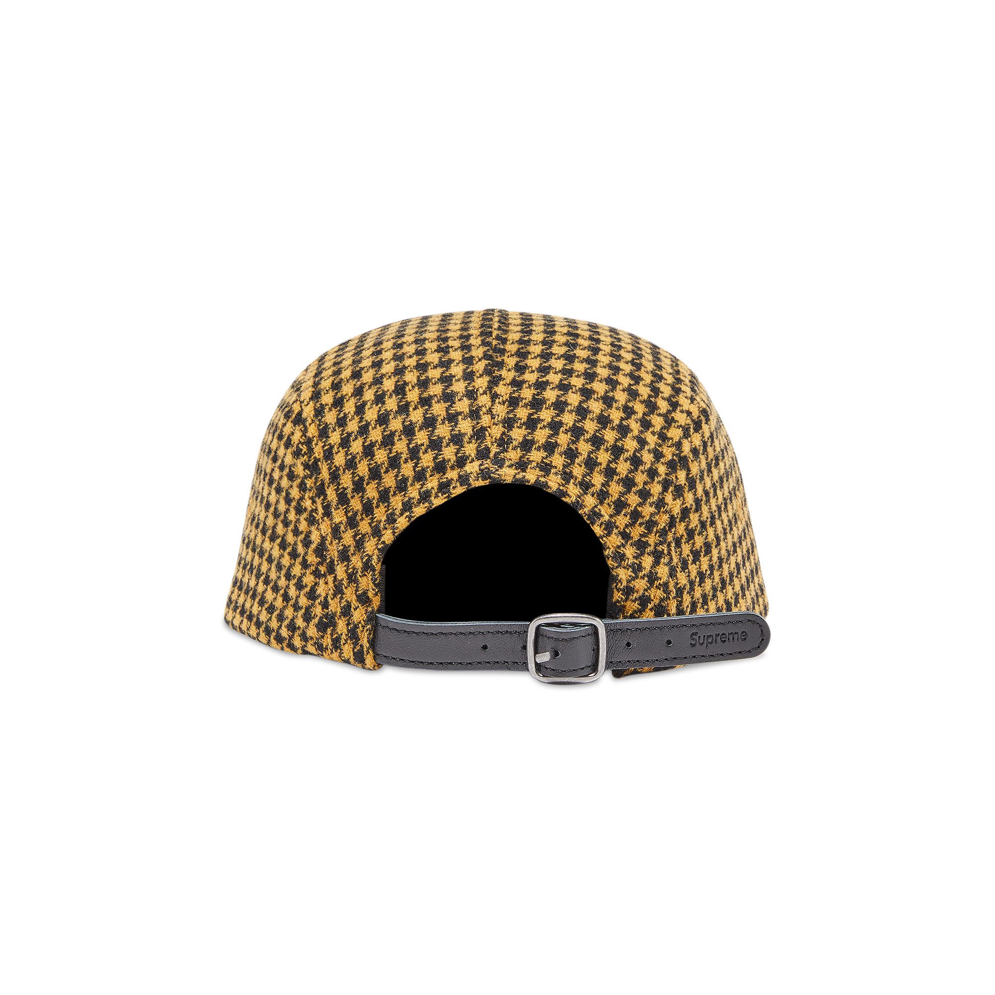 【Supreme】 Houndstooth Wool Camp Cap Yellow Buy Supreme Houndstooth Wool Camp Cap 'Yellow' - FW23H102