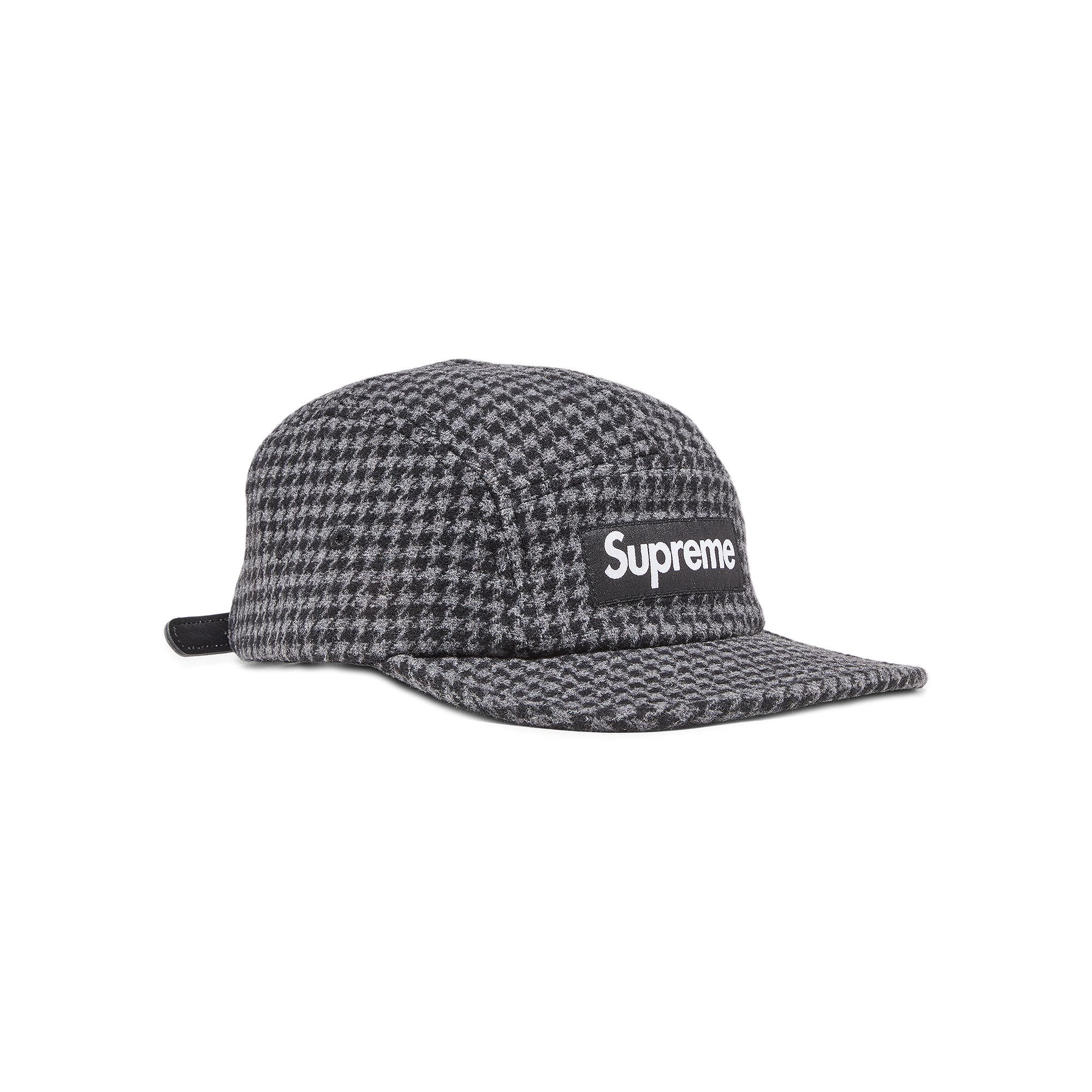 Houndstooth Wool Camp Cap – Supreme